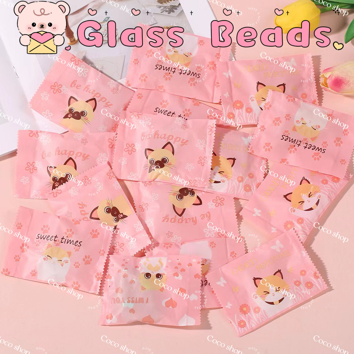 DIY Glass Beads Bags--Open  in live