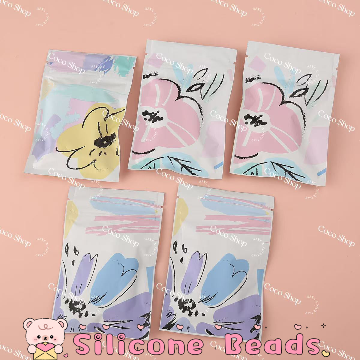 Silicone Beads Bags -- Open in live