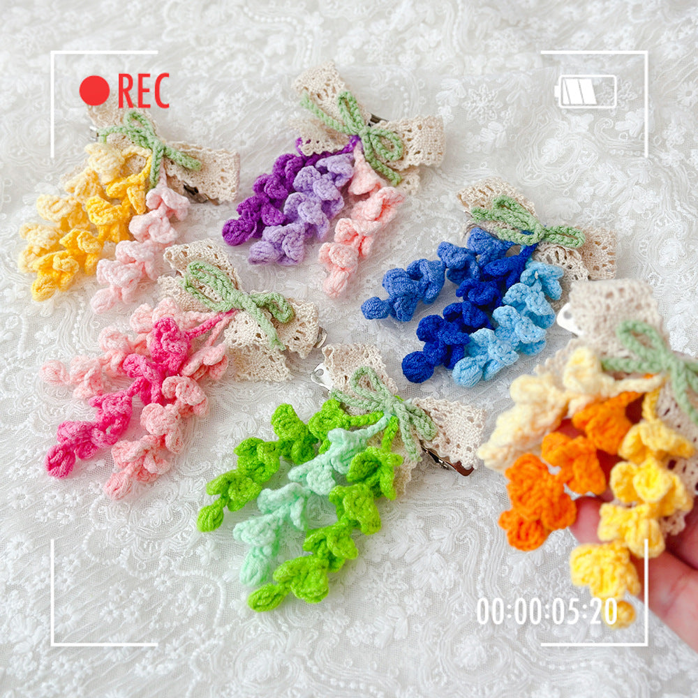 Embroidered Patch Button Knitted Coaster Bag Bracelet Keychain Pet Collar Hair Tie -- Open in Live